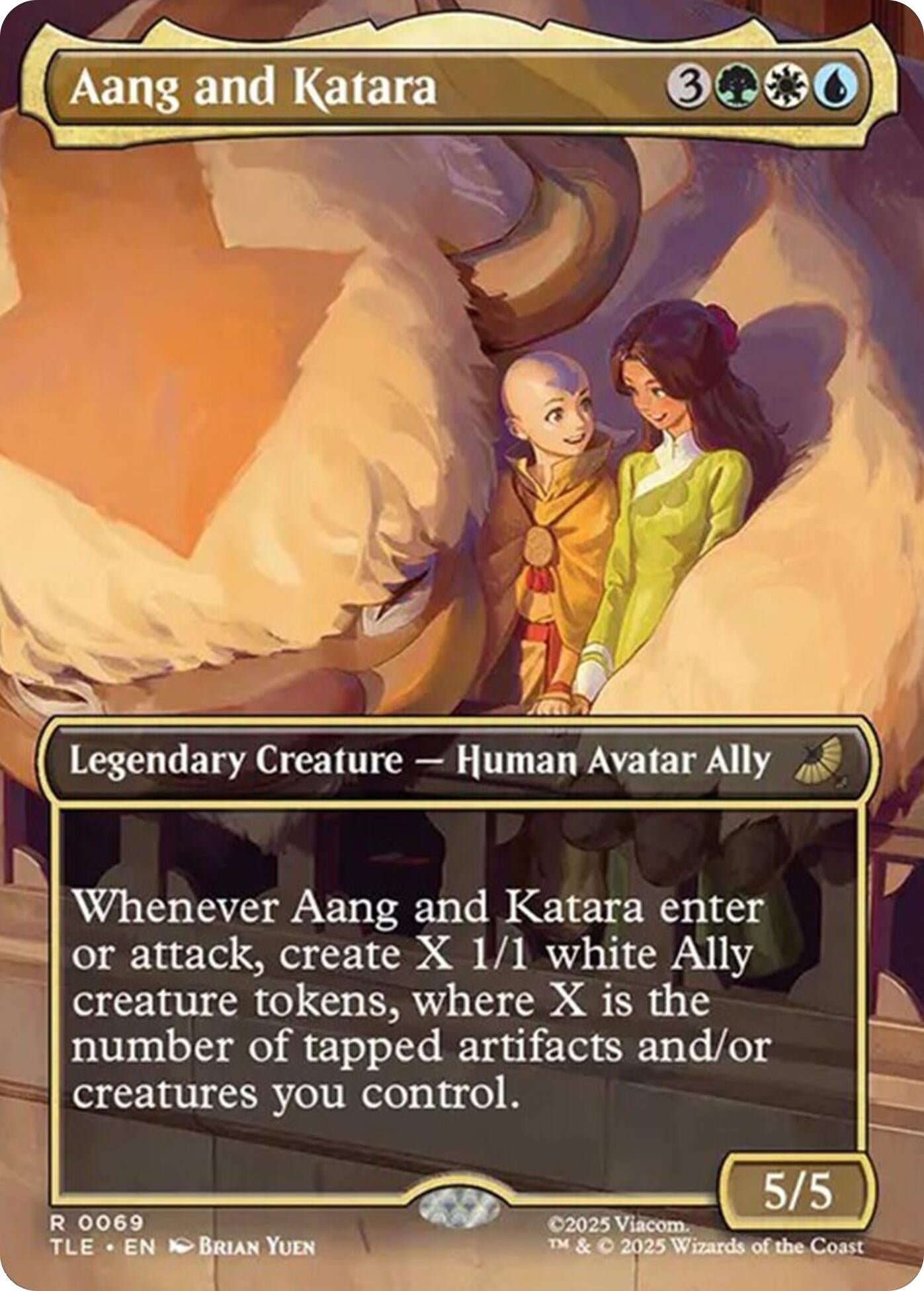 Image for Aang and Katara (Borderless) (69) - Magic: The Gathering
