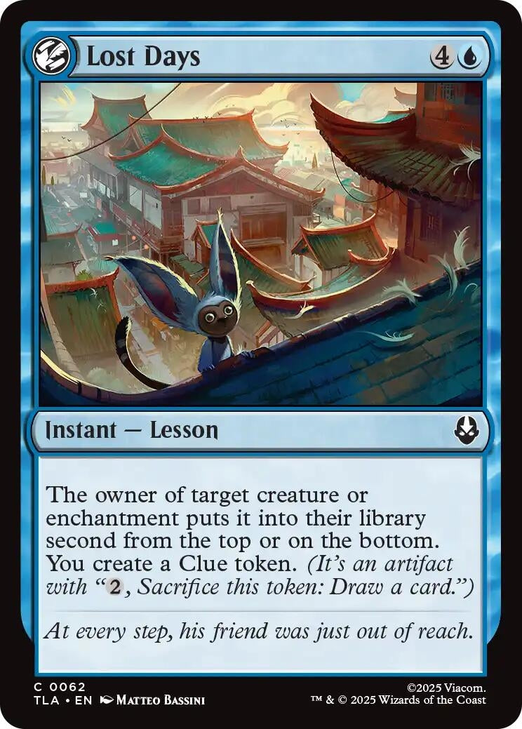 Image for Lost Days (62) (Avatar: The Last Airbender) - Magic: The Gathering
