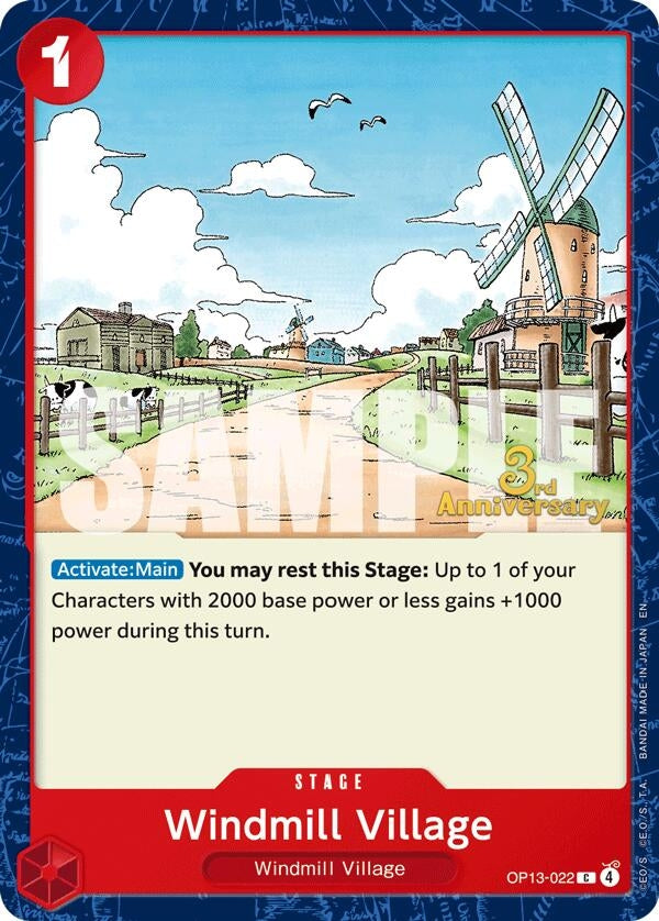 Image for Windmill Village (OP13-022) - One Piece Card Game