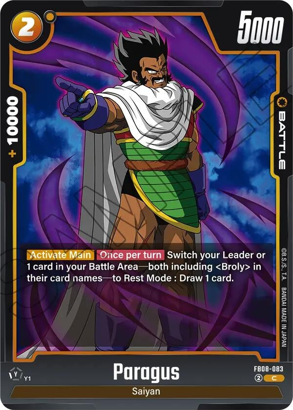 Image for Paragus - FB08-083 (FB08-083) (Saiyan's Pride) - Dragon Ball Super: Fusion World