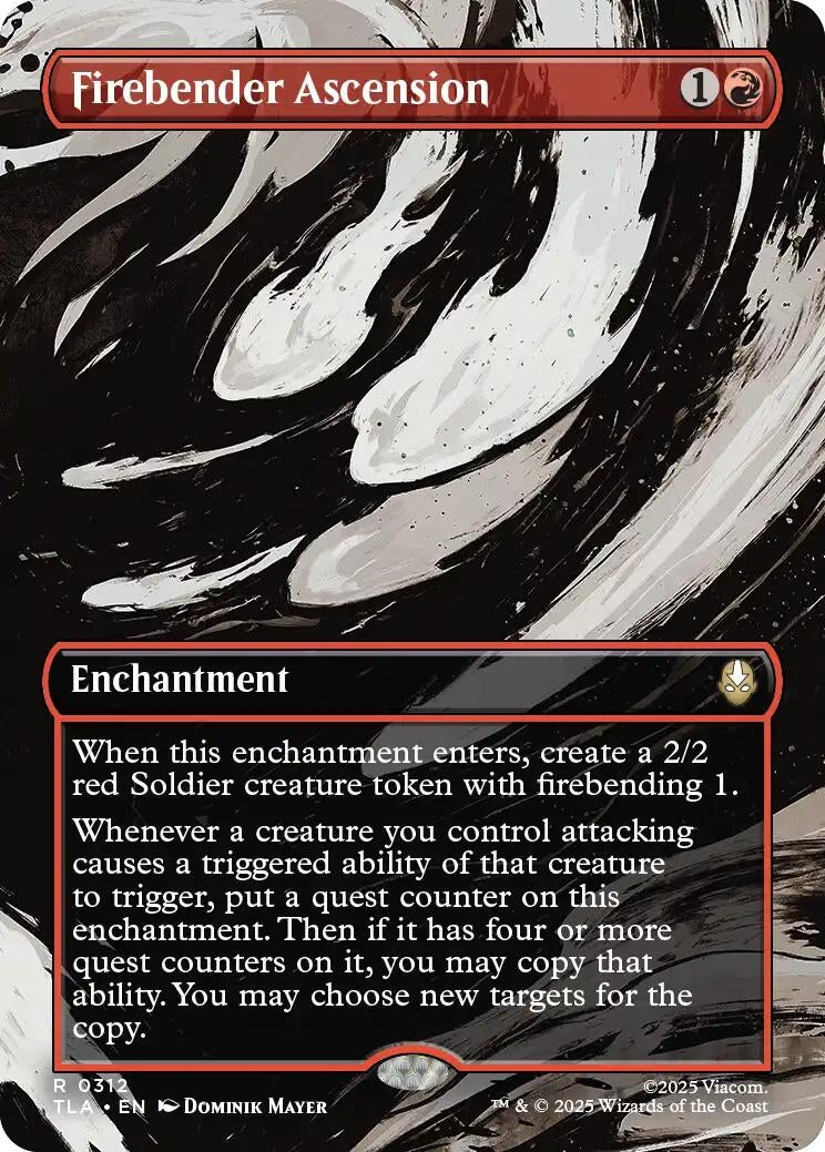 Image for Firebender Ascension (Borderless) (312) (Avatar: The Last Airbender) - Magic: The Gathering
