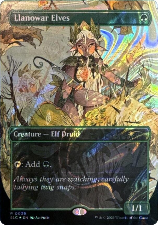 Image for Llanowar Elves (Halo Foil) (39) - Magic: The Gathering