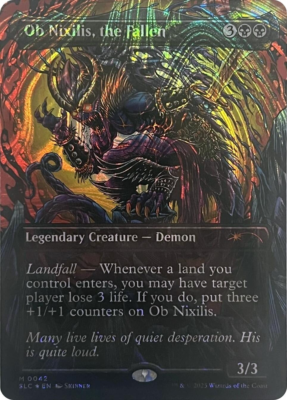 Image for Ob Nixilis, the Fallen (Halo Foil) (42) - Magic: The Gathering