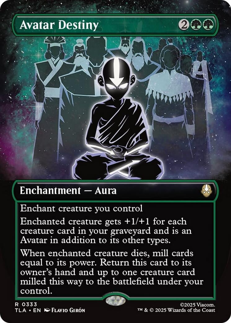 Image for Avatar Destiny (Borderless) (333) (Avatar: The Last Airbender) - Magic: The Gathering