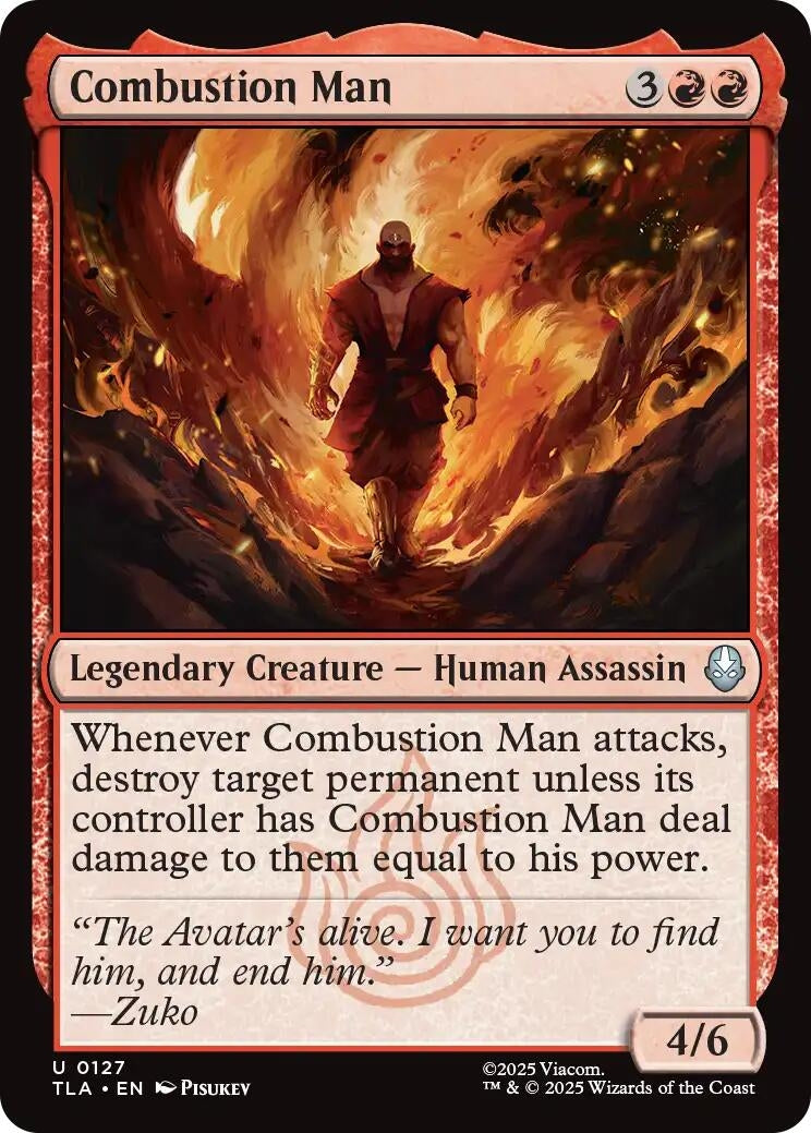 Image for Combustion Man (127) (Avatar: The Last Airbender) - Magic: The Gathering