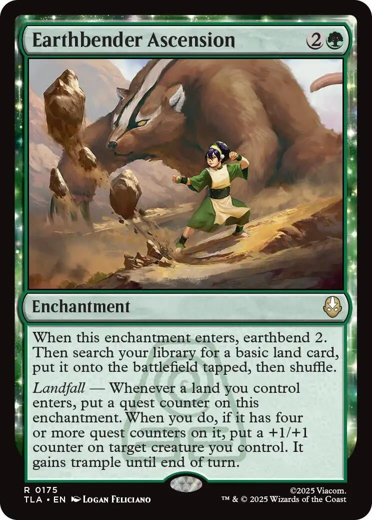 Image for Earthbender Ascension (175) (Avatar: The Last Airbender) - Magic: The Gathering