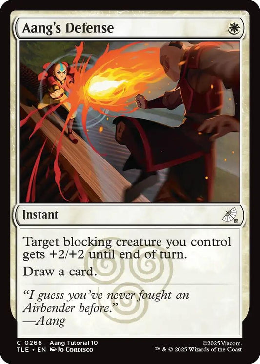 Image for Aang's Defense (0266) (266) - Magic: The Gathering