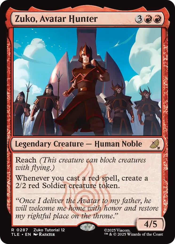 Image for Zuko, Avatar Hunter (0287) (287) - Magic: The Gathering