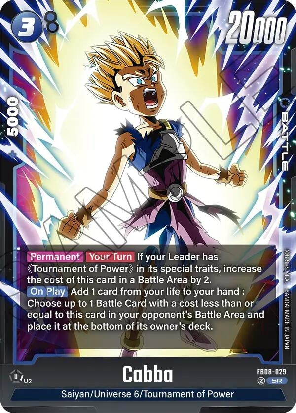 Image for Cabba - FB08-029 (FB08-029) (Saiyan's Pride) - Dragon Ball Super: Fusion World