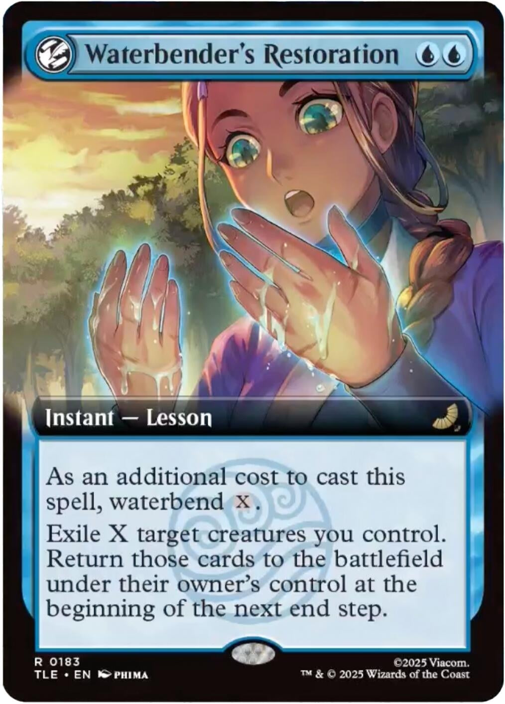 Image for Waterbender's Restoration (Extended Art) (183) - Magic: The Gathering