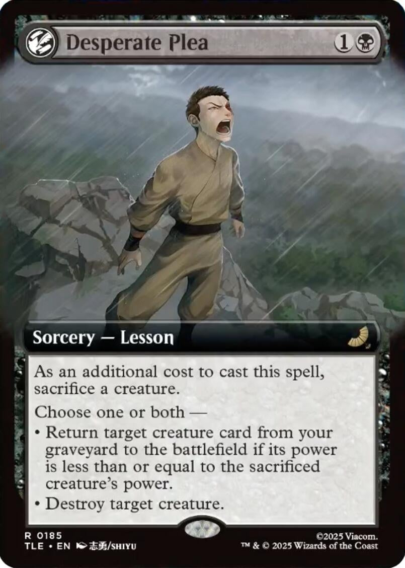 Image for Desperate Plea (Extended Art) (185) - Magic: The Gathering