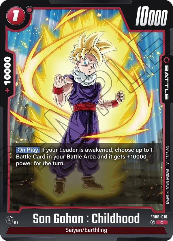 Image for Son Gohan : Childhood - FB08-010 (FB08-010) (Saiyan's Pride) - Dragon Ball Super: Fusion World