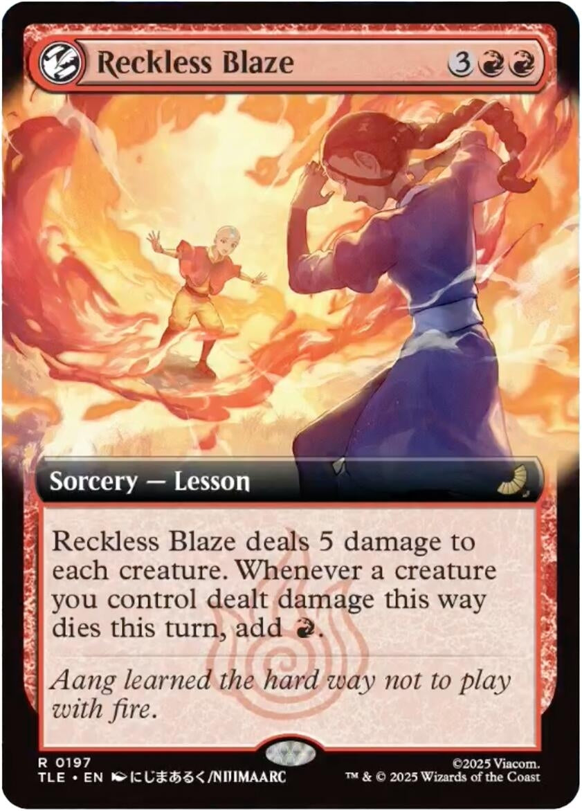 Image for Reckless Blaze (Extended Art) (197) - Magic: The Gathering