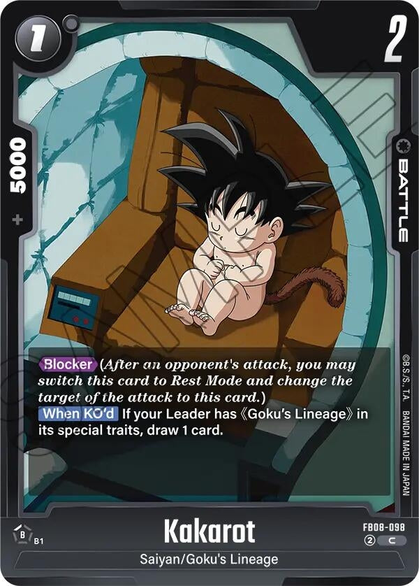 Image for Kakarot - FB08-098 (FB08-098) (Saiyan's Pride) - Dragon Ball Super: Fusion World