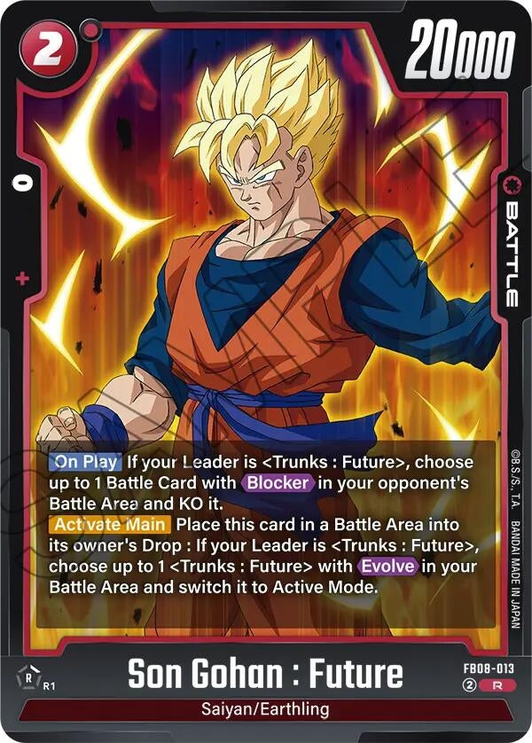 Image for Son Gohan : Future - FB08-013 (FB08-013) (Saiyan's Pride) - Dragon Ball Super: Fusion World
