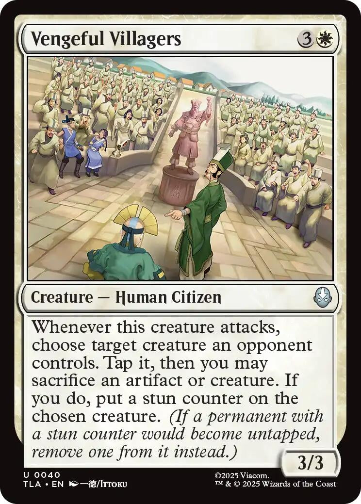 Image for Vengeful Villagers (40) (Avatar: The Last Airbender) - Magic: The Gathering