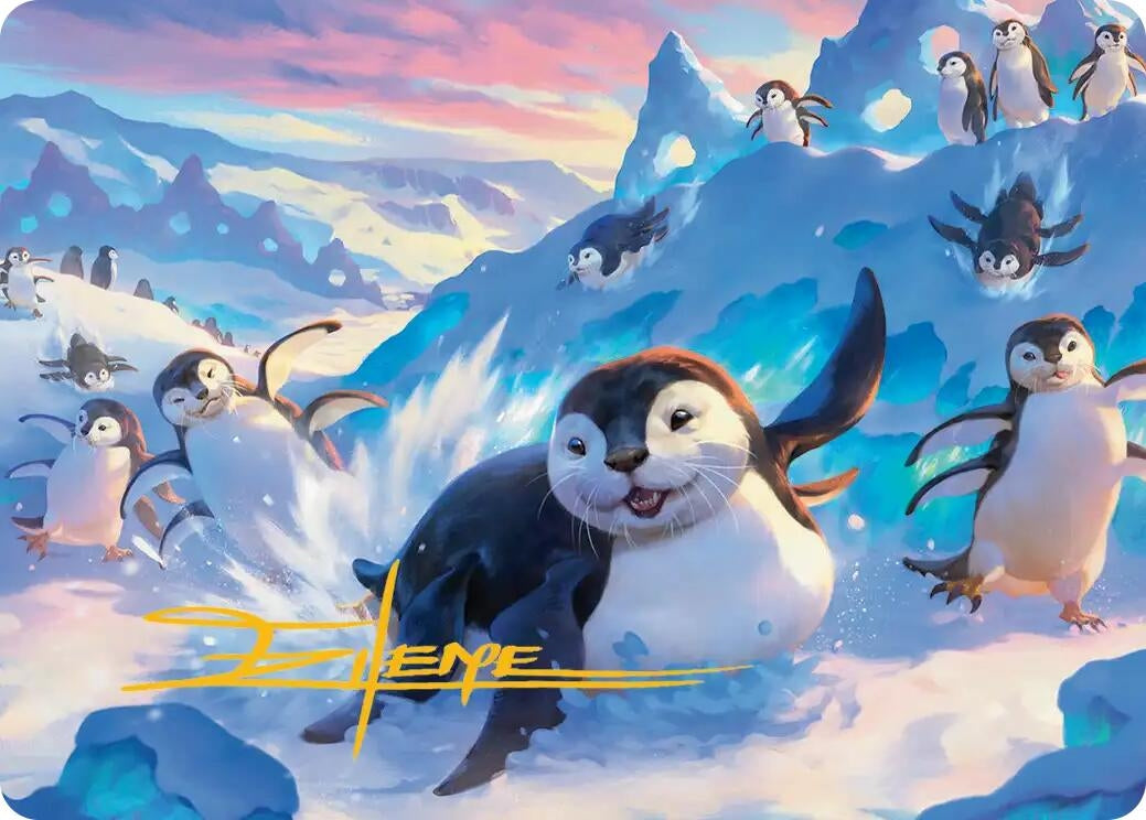 Image for Otter-Penguin Art Card (Gold-Stamped Signature) (4) (Avatar: The Last Airbender) - Magic: The Gathering