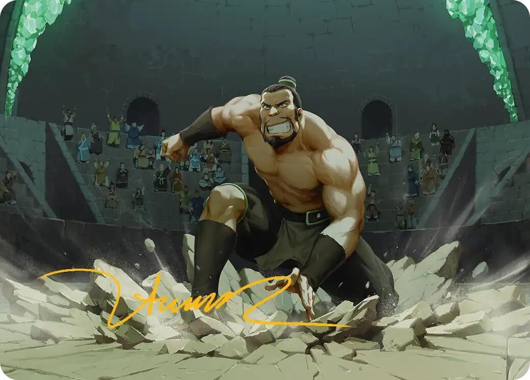 Image for The Boulder, Ready to Rumble Art Card (Gold-Stamped Signature) (13) (Avatar: The Last Airbender) - Magic: The Gathering
