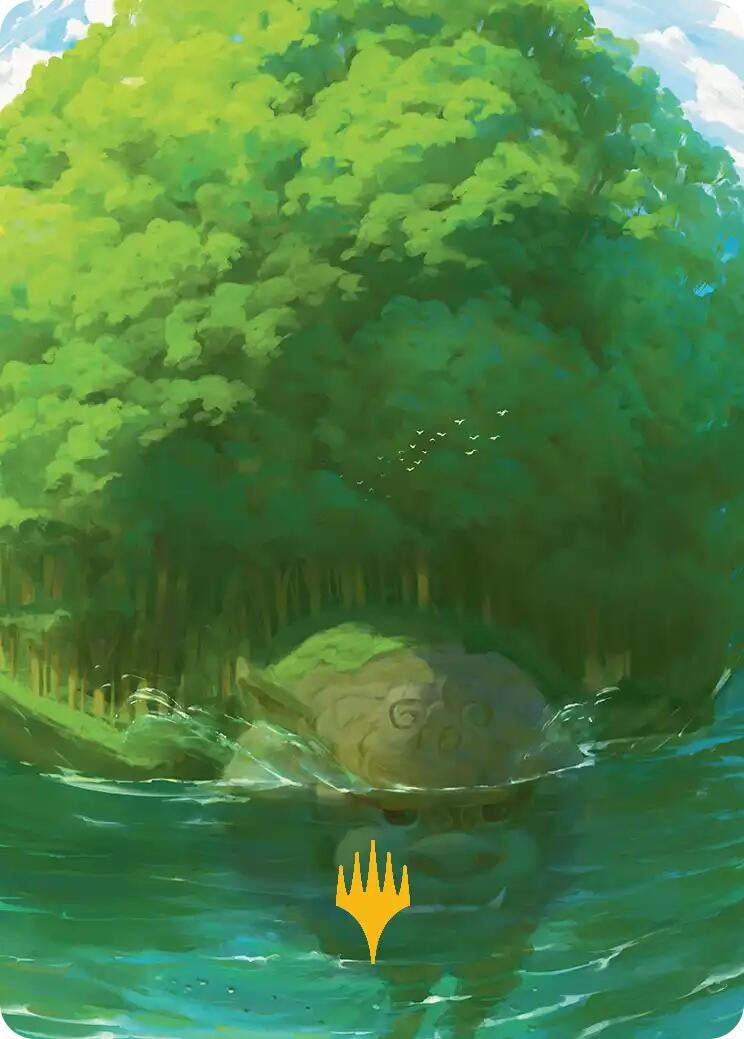Image for Forest Art Card (Gold-Stamped Planeswalker Symbol) (54) (Avatar: The Last Airbender) - Magic: The Gathering