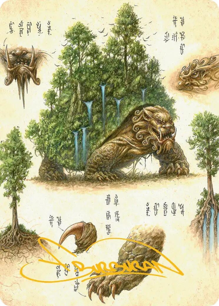 Image for The Lion-Turtle Art Card (Gold-Stamped Signature) (37) (Avatar: The Last Airbender) - Magic: The Gathering