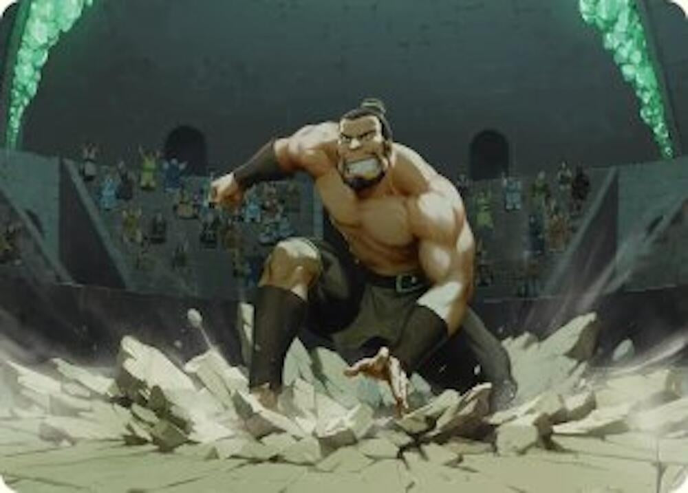 Image for The Boulder, Ready to Rumble Art Card (13) (Avatar: The Last Airbender) - Magic: The Gathering