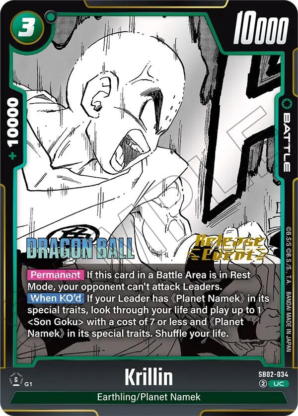 Image for Krillin - SB02-034 (SB02-034) - Dragon Ball Super: Fusion World