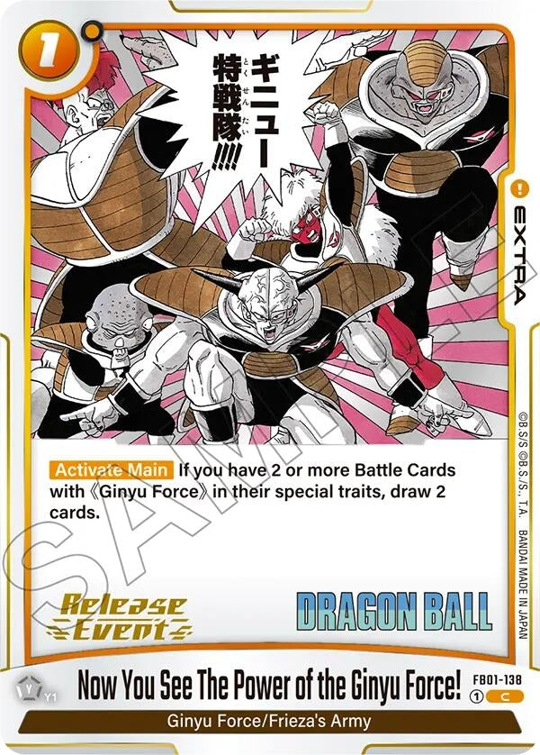 Image for Now You See The Power of the Ginyu Force! (FB01-138) - Dragon Ball Super: Fusion World