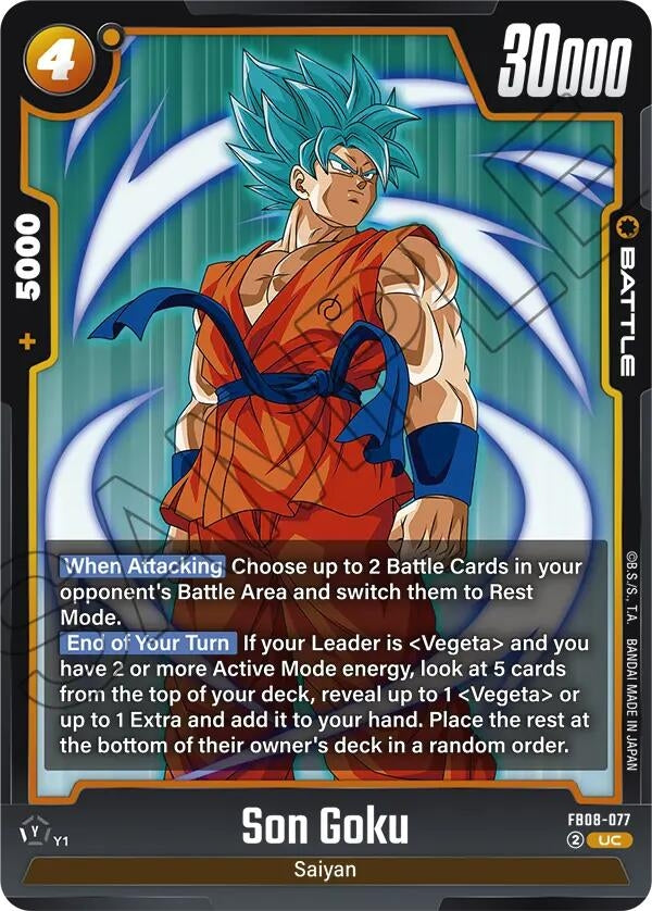 Image for Son Goku - FB08-077 (FB08-077) (Saiyan's Pride) - Dragon Ball Super: Fusion World
