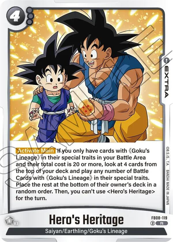 Image for Hero's Heritage (FB08-119) (Saiyan's Pride) - Dragon Ball Super: Fusion World