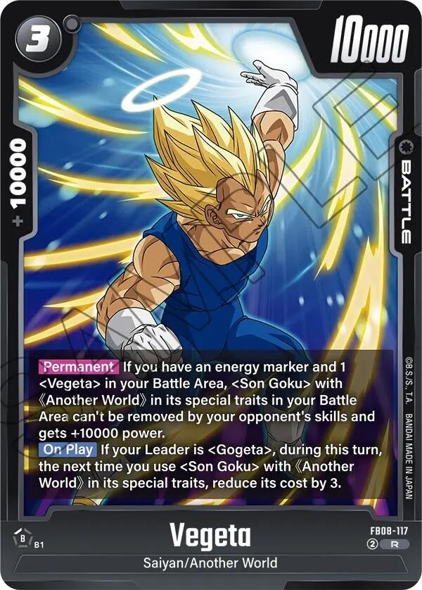 Image for Vegeta - FB08-117 (FB08-117) (Saiyan's Pride) - Dragon Ball Super: Fusion World