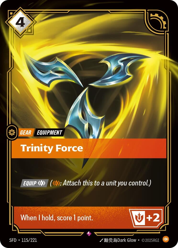 Image for Trinity Force (115/221) - Riftbound: League of Legends Trading Card Game
