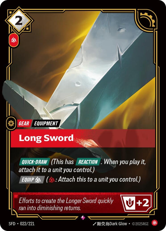 Image for Long Sword (022/221) - Riftbound: League of Legends Trading Card Game