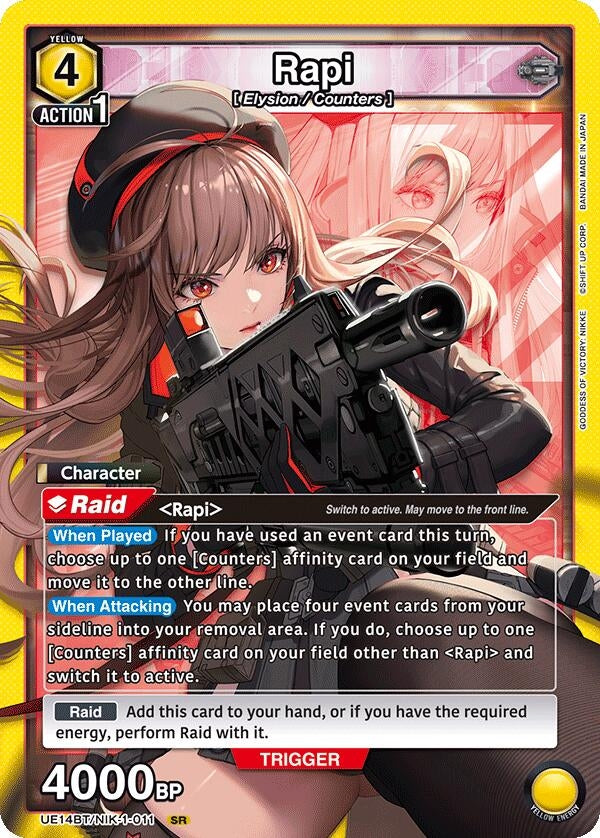 Image for Rapi (011) (UE14BT/NIK-1-011) (UE14BT: GODDESS OF VICTORY: NIKKE) - Union Arena