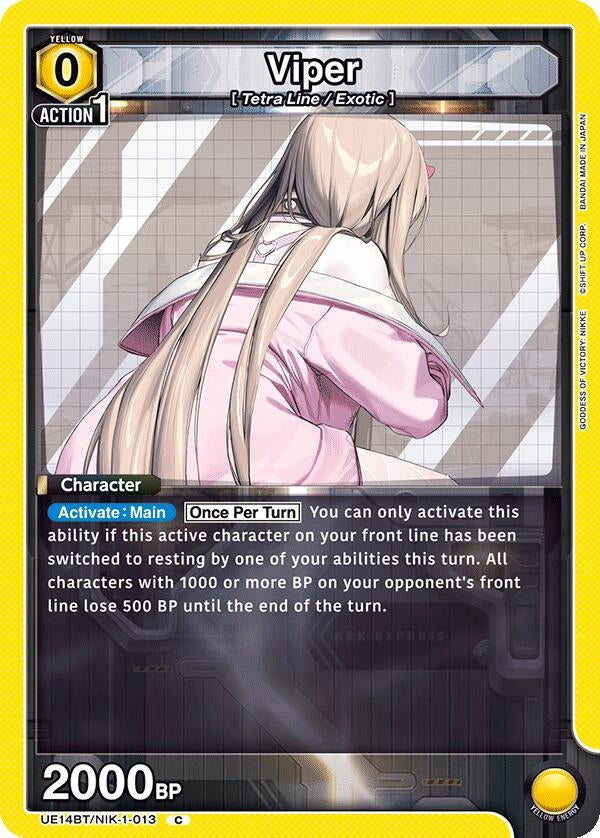 Image for Viper (013) (UE14BT/NIK-1-013) (UE14BT: GODDESS OF VICTORY: NIKKE) - Union Arena