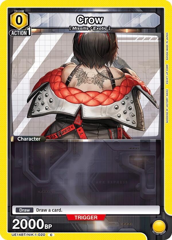 Image for Crow (020) (UE14BT/NIK-1-020) (UE14BT: GODDESS OF VICTORY: NIKKE) - Union Arena