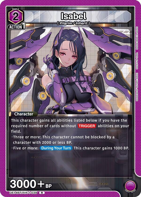 Image for Isabel (039) (UE14BT/NIK-1-039) (UE14BT: GODDESS OF VICTORY: NIKKE) - Union Arena