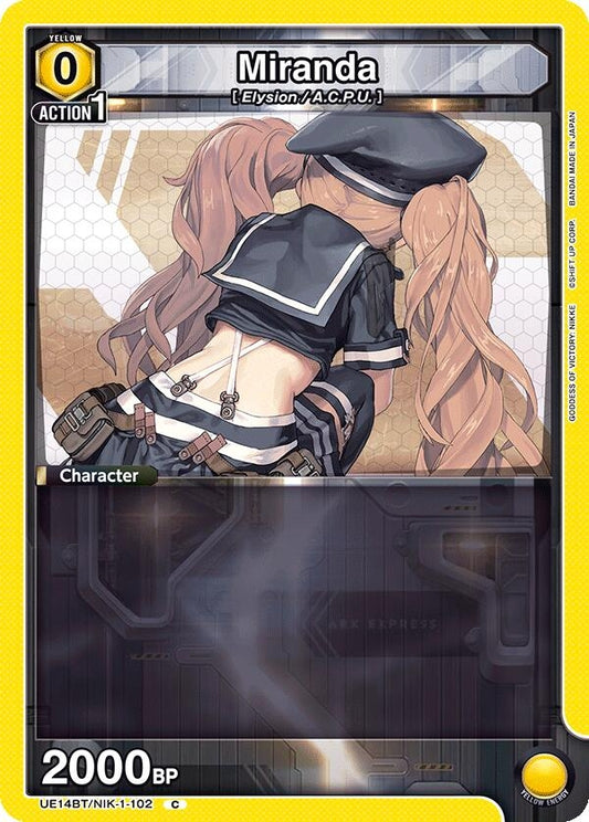 Image for Miranda (UE14BT/NIK-1-102) (UE14BT: GODDESS OF VICTORY: NIKKE) - Union Arena