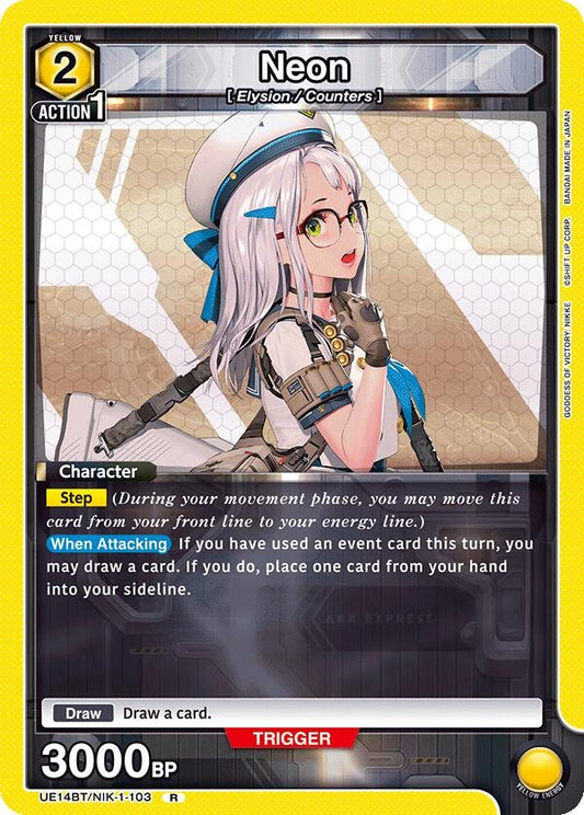 Image for Neon (103) (UE14BT/NIK-1-103) (UE14BT: GODDESS OF VICTORY: NIKKE) - Union Arena