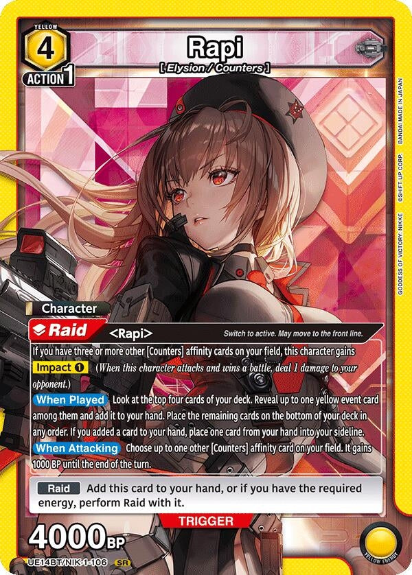 Image for Rapi (106) (UE14BT/NIK-1-106) (UE14BT: GODDESS OF VICTORY: NIKKE) - Union Arena