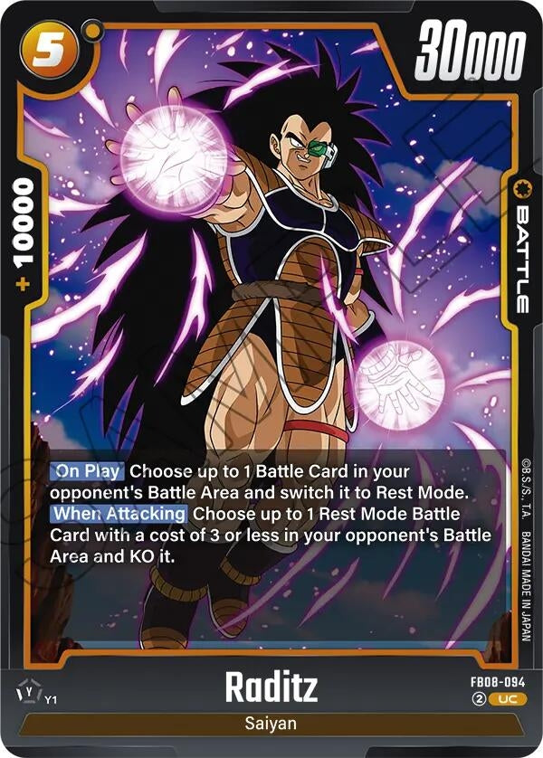 Image for Raditz - FB08-094 (FB08-094) (Saiyan's Pride) - Dragon Ball Super: Fusion World