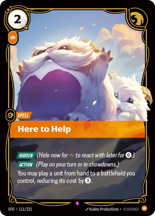Image for Here to Help (111/221) - Riftbound: League of Legends Trading Card Game