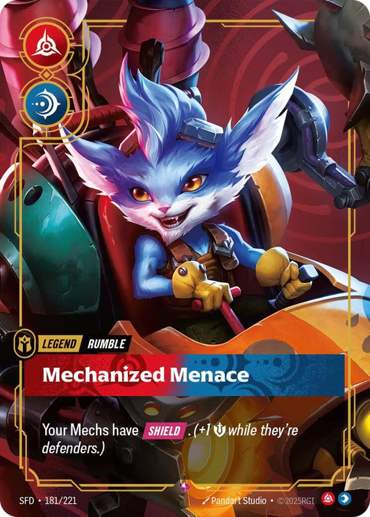 Image for Rumble - Mechanized Menace (181/221) - Riftbound: League of Legends Trading Card Game