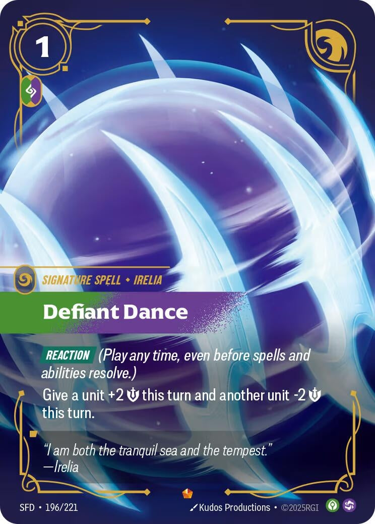 Image for Defiant Dance (196/221) - Riftbound: League of Legends Trading Card Game