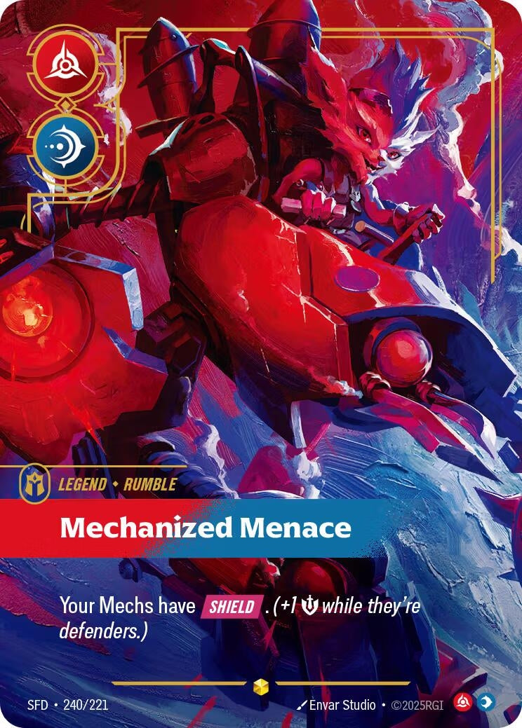 Image for Rumble - Mechanized Menace (Overnumbered) (240/221) - Riftbound: League of Legends Trading Card Game