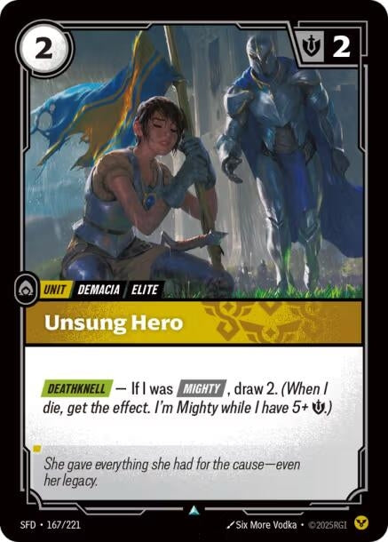 Image for Unsung Hero (167/221) - Riftbound: League of Legends Trading Card Game