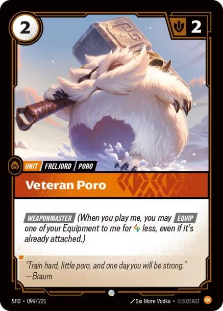 Image for Veteran Poro (099/221) - Riftbound: League of Legends Trading Card Game