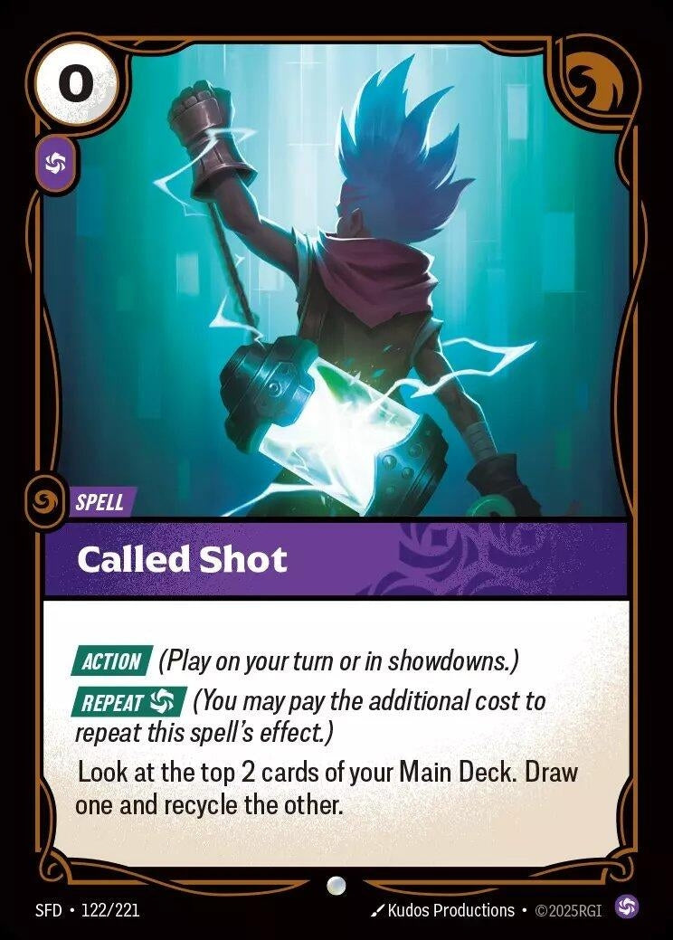 Image for Called Shot (122/221) - Riftbound: League of Legends Trading Card Game