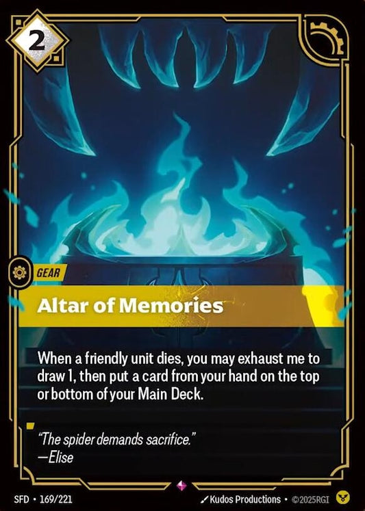 Image for Altar of Memories (169/221) - Riftbound: League of Legends Trading Card Game