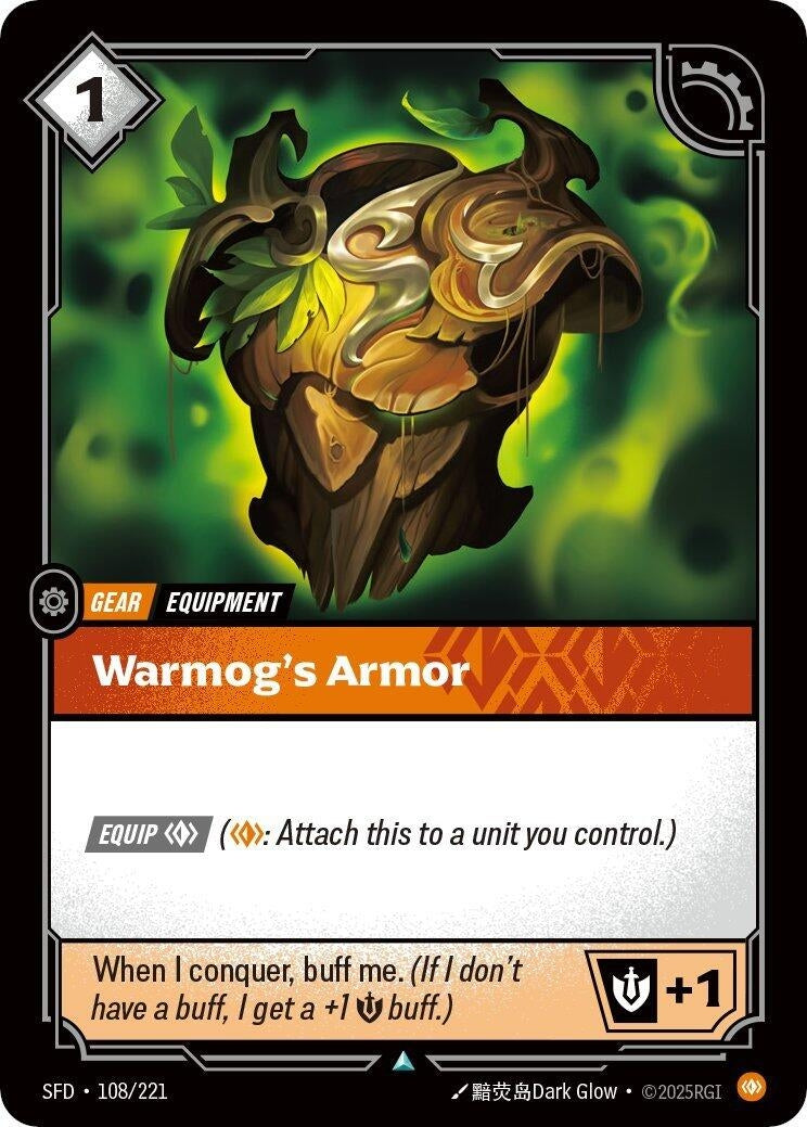 Image for Warmog's Armor (108/221) - Riftbound: League of Legends Trading Card Game