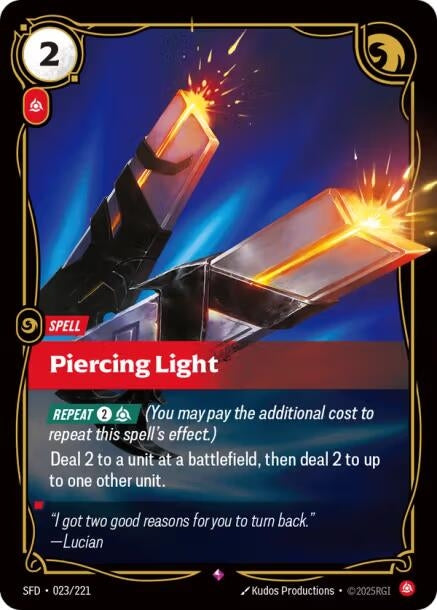 Image for Piercing Light (023/221) - Riftbound: League of Legends Trading Card Game